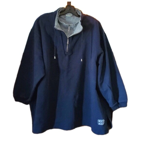 Vtg Womens 5X Pullover 2 Qtr Zippers Drawstring Sweatshirt The Avenue SPORT EXPO - Picture 1 of 10